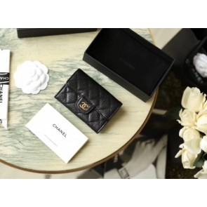 [샤넬] 캐비어 반지갑