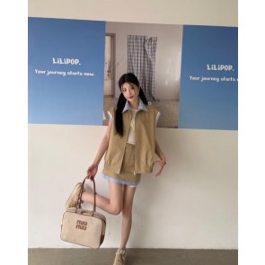 [미우미우] 조끼 / 미니 스커트