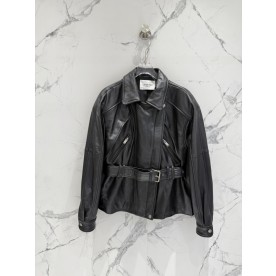 [입생로랑] 신상 가죽 코트