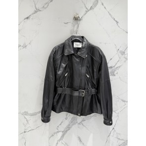 [입생로랑] 신상 가죽 코트