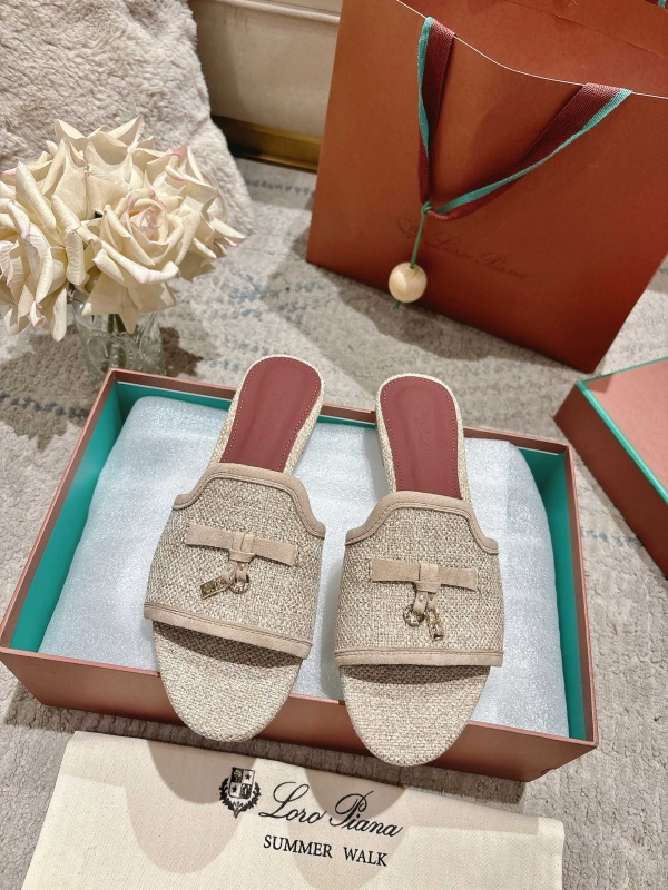 [로로피아나] 스웨이드 슬리퍼