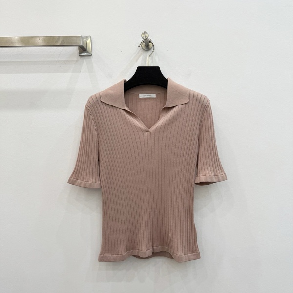 [더로우] 반팔 카라티