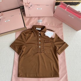 [미우미우] 카라 티셔츠