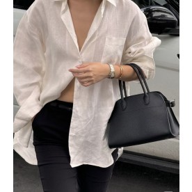 [더로우] 마고백 10 THE ROW Margaux bag 10 (그레인 가죽)